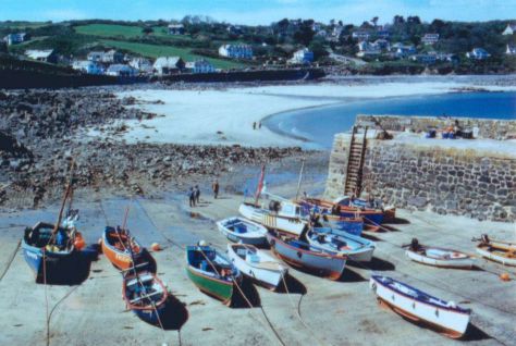 Picture of Coverack Harbour, Cornwall.